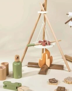 Wooden Camping Playset