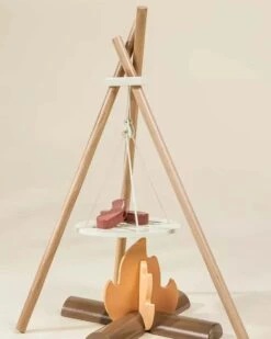 Wooden Camping Playset -LITTLE Baby Gear little coco village wooden camping playset 50552165335332