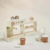 Wooden Coffee Shop Playset And Accessories -LITTLE Baby Gear little coco village wooden coffee shop playset and accessories 50552132993316
