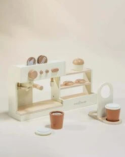 Wooden Coffee Shop Playset And Accessories