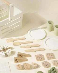 Wooden Picnic Playset -LITTLE Baby Gear little coco village wooden picnic playset 50029150273828