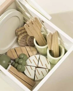 Wooden Picnic Playset -LITTLE Baby Gear little coco village wooden picnic playset 50029150863652