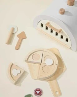 Wooden Pizza Oven Playset And Accessories -LITTLE Baby Gear little coco village wooden pizza oven playset and accessories 50552114479396