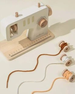 Wooden Sewing Machine Playset -LITTLE Baby Gear little coco village wooden sewing machine playset 50510741274916