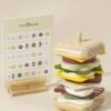 Wooden Stackable Sandwich Playset -LITTLE Baby Gear little coco village wooden stackable sandwich playset 50029145293092