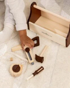 Wooden Tool Playset 12 Wooden Tool Playset -LITTLE Baby Gear little coco village wooden tool playset 45404176220452