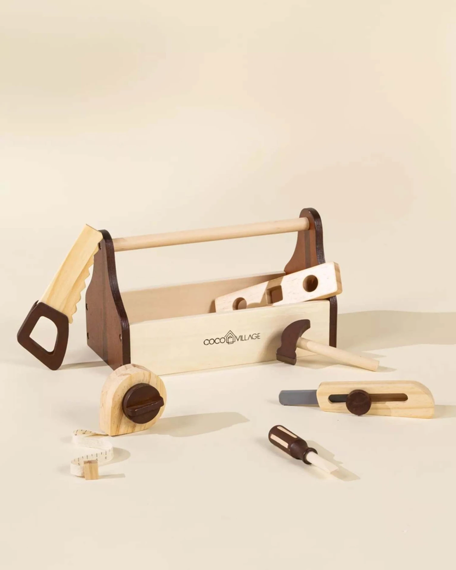 Wooden Tool Playset 4 Wooden Tool Playset - Image 2