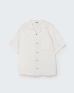 Abel Button-up Shirt In Ivory
