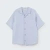 Abel Button-up Shirt In Sky Blue -LITTLE Baby Gear little cozmo abel button up shirt in sky blue 1155574159