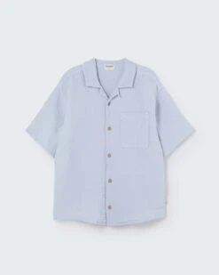 Abel Button-up Shirt In Sky Blue