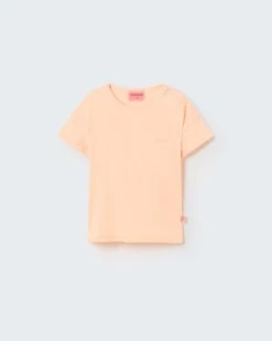 Bob Baby Tee In Neon Coral