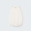 Dana Linen Baby Romper In Ivory -LITTLE Baby Gear little cozmo dana linen baby romper in ivory 1155571519