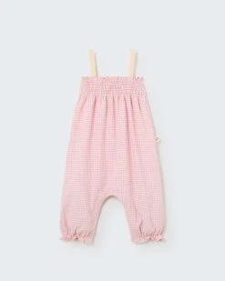 Dora Baby Overalls In Crystal Pink