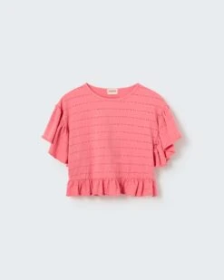 Elvia Top In Confetti Pink