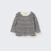 Gael Baby Sweatshirt In Navy Stripe