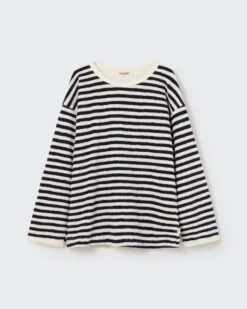 Gael Sweatshirt In Navy Stripe