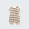 Luc Baby Jumpsuit In Coffee Stripe -LITTLE Baby Gear little cozmo luc baby jumpsuit in coffee stripe 1155573220