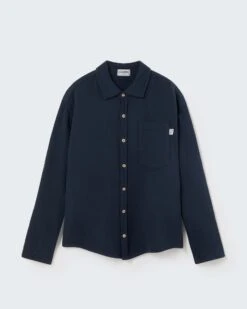 Peter Button-up Shirt In Navy