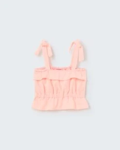 Sandy Tank In Neon Coral