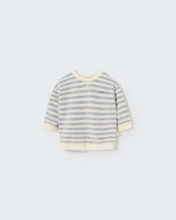 Thiago Baby Sweatshirt In Blue Stripe