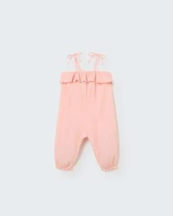 Vega Baby Jumpsuit In Crystal Pink