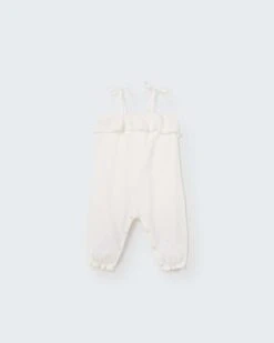 Vega Baby Jumpsuit In Ivory