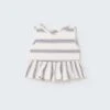 Vera Baby Tank In Ivory Stripe