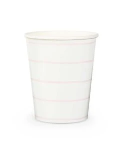 Blush Frenchie Striped Cups