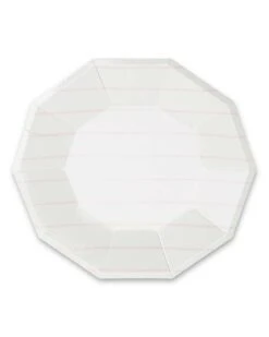 Blush Frenchie Striped Large Plates