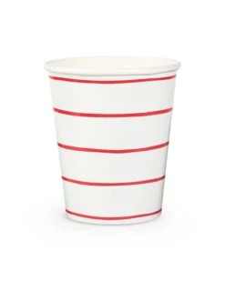 Candy Apple Frenchie Striped Cups