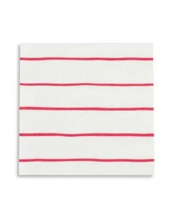 Candy Apple Frenchie Striped Petite Napkins