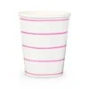 Cerise Frenchie Striped Cups -LITTLE Baby Gear little daydream society cerise frenchie striped cups 42169902792996