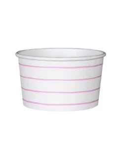 Cerise Frenchie Stripes Treat Cups