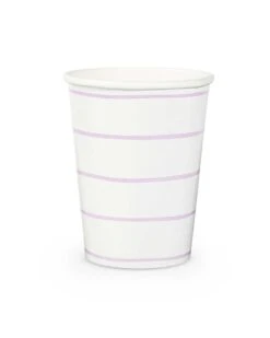 Lilac Frenchie Striped Cups