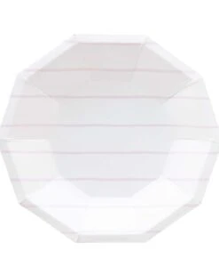 Lilac Frenchie Striped Large Plates