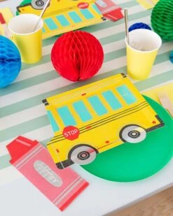 School Days Large Crayon Napkins -LITTLE Baby Gear little daydream society school days large crayon napkins 43105479819556