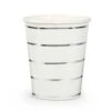 Silver Frenchie Striped Cups