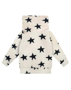Stars White Snood Sweatshirt