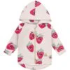 Strawberry Hoodie In Ecru -LITTLE Baby Gear little dear sophie strawberry hoodie in ecru 46555295809828