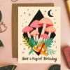 Have A Magical Birthday Mushrooms Greeting Card -LITTLE Baby Gear little dream folk studio have a magical birthday mushrooms greeting card 49387174297892