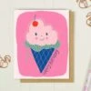 Ice Cream Cone Birthday Card -LITTLE Baby Gear little dream folk studio ice cream cone birthday card 49387173904676