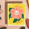 Thank You So Much Colorful Flower Greeting Card -LITTLE Baby Gear little dream folk studio thank you so much colorful flower greeting card 49387165057316