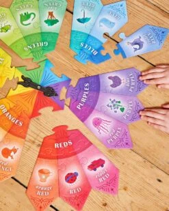 Eeboo Color Puzzle Spinner Game -LITTLE Baby Gear little eeboo color puzzle spinner game 49164270698788