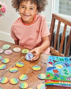 Eeboo Rainbow Memory Matching Game -LITTLE Baby Gear little eeboo rainbow memory matching game 49630259020068