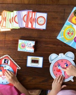 Eeboo Telling Time Game -LITTLE Baby Gear little eeboo telling time game 49630257938724