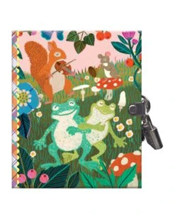 Eeboo Victoria Very Small Journal In Dancing Frogs