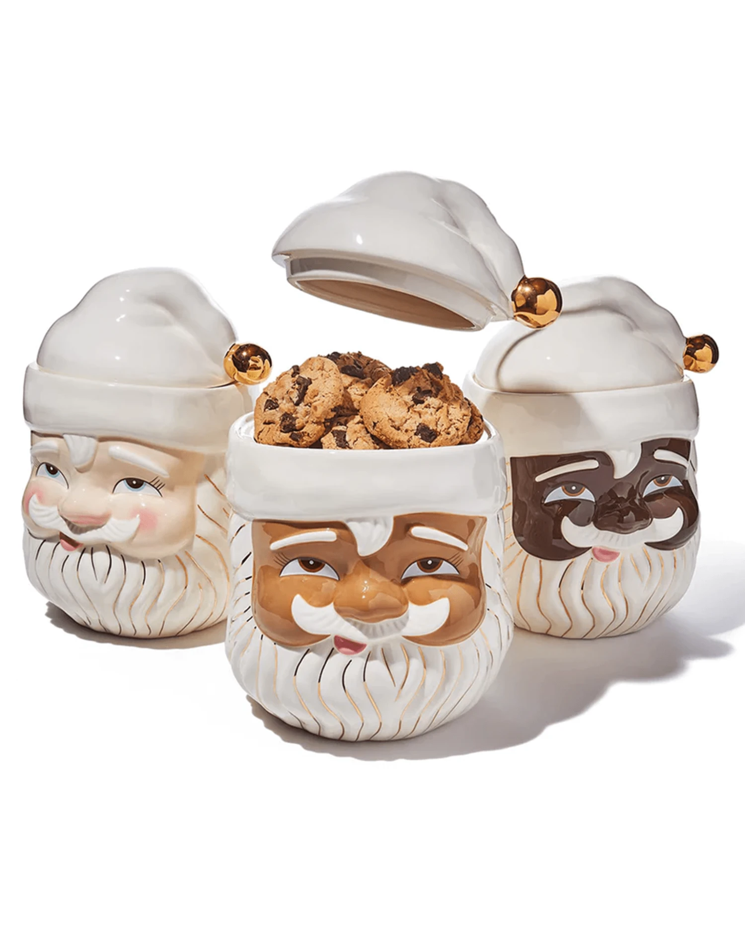 Black Papa Noel Cookie Jar 5 Black Papa Noel Cookie Jar - Image 3