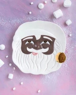 Black Papa Noel Cookie Platter