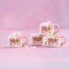 Brown Papa Noel Mugs In Pink -LITTLE Baby Gear little glitterville brown papa noel mugs in pink 45650366300452