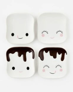 Marshmallow Plates Set Of 4